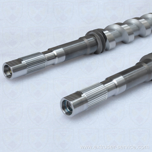 Twin screw barrel and Extruder shaft for Plastic